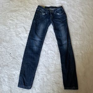 The brand is Machine, and they are low rised pants.